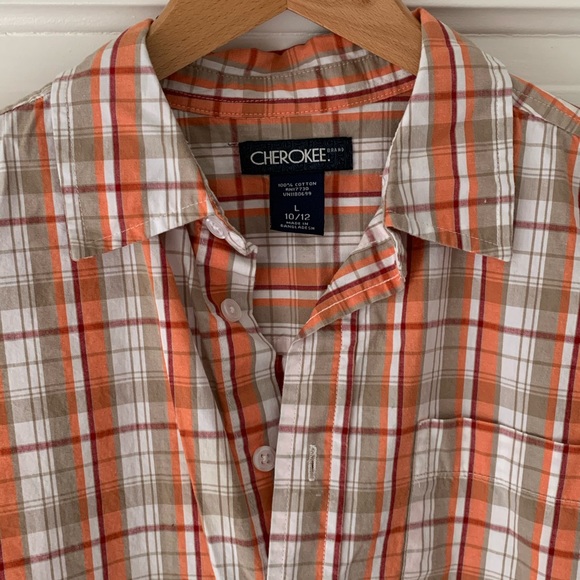 3/$10 item Cherokee Boys plaid shirt - Picture 4 of 5